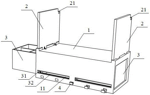 A wall-mounted drawer