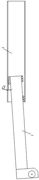 Retractable arm slide block assembly and retractable arm
