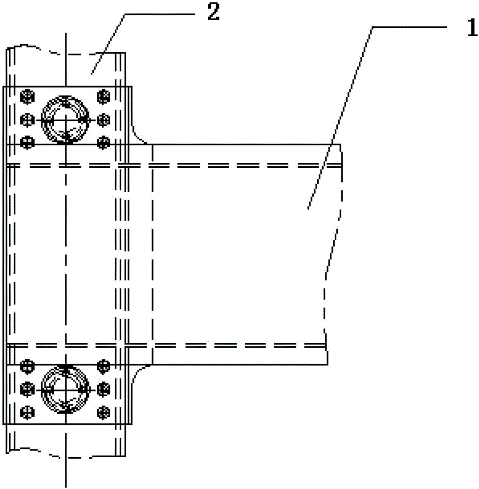 Crane main beam positioning device and method