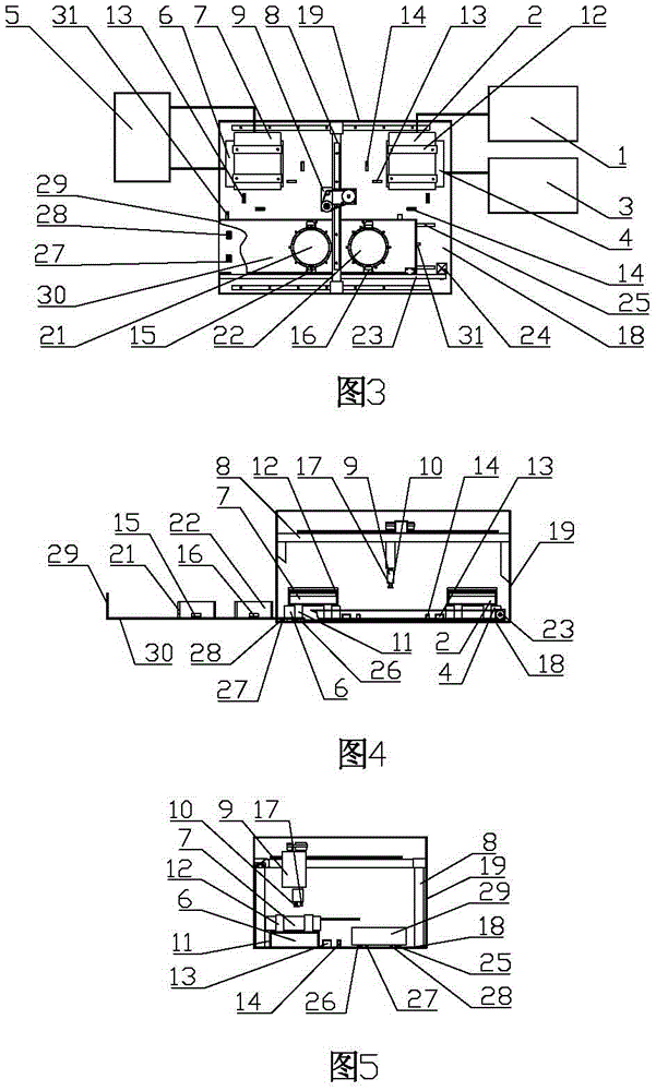 Two-level physical isolation ferry device for internal and external network data