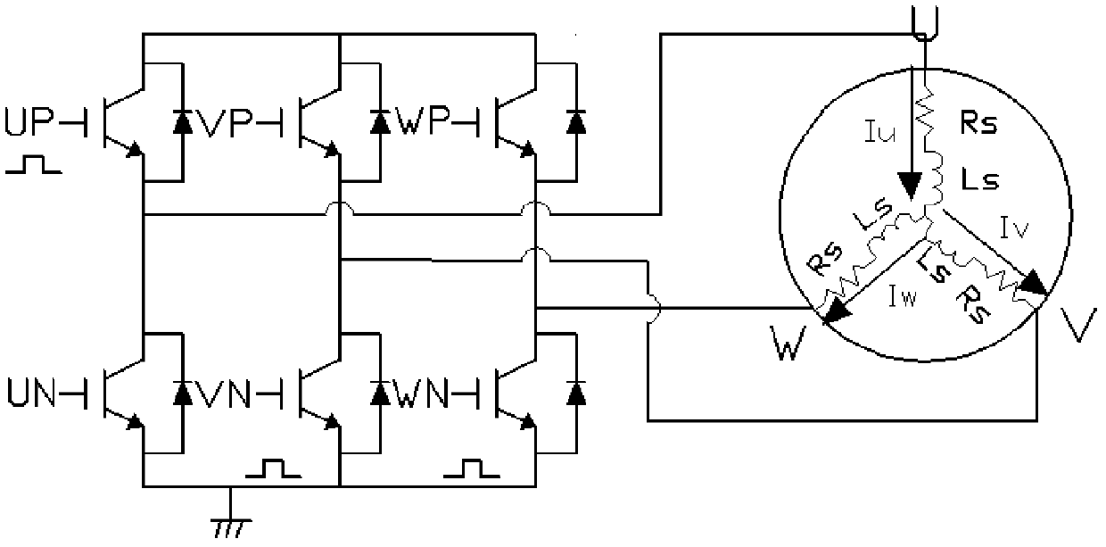 Phase loss detection method for three-phase motor and detection circuit