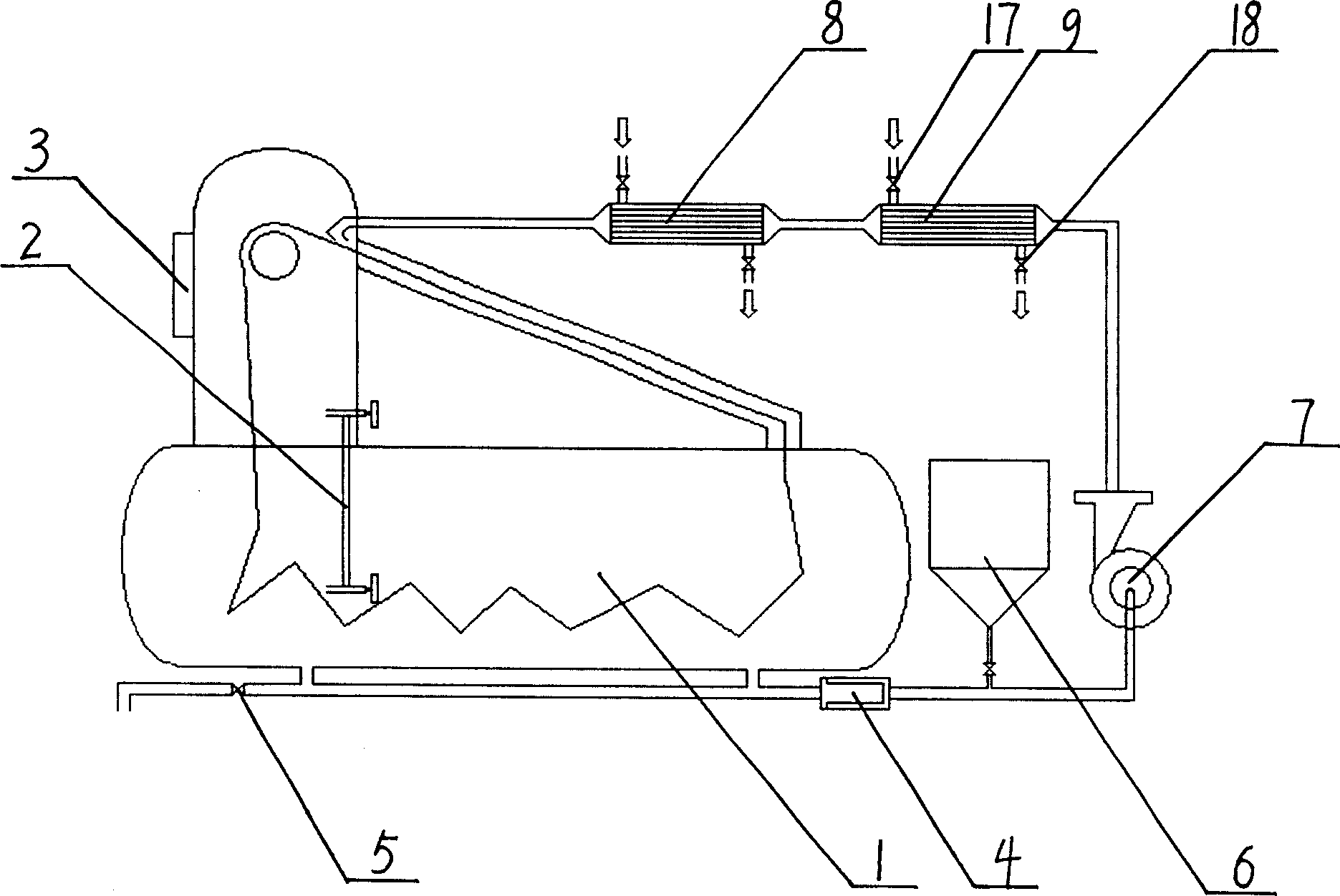 Oil heating type dyeing machine