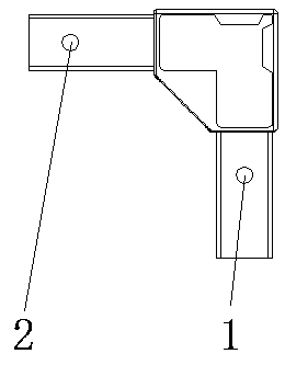 Three-dimensional cross and manufacturing process thereof