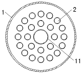 Honeycomb high-efficiency sinking flow aerobic reactor