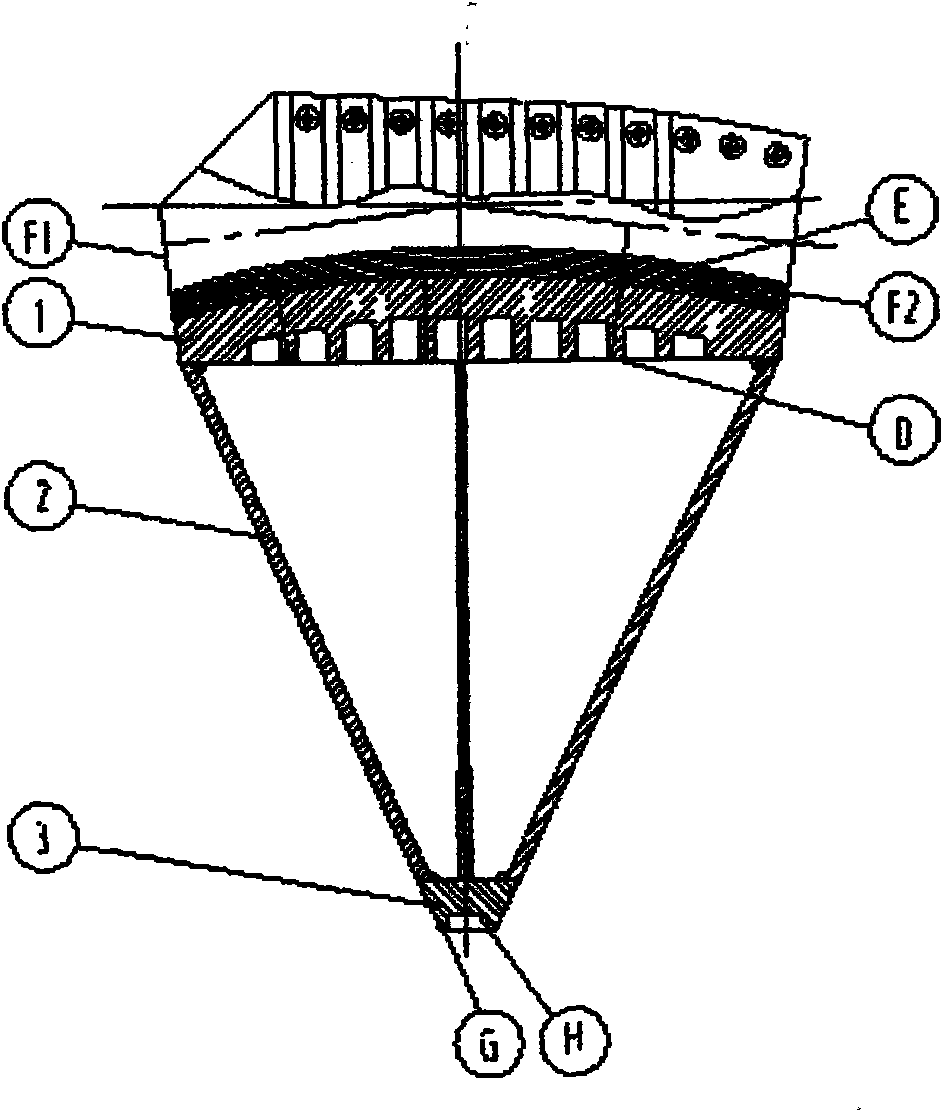 Processing method of large-scale suspension bridge vice saddle