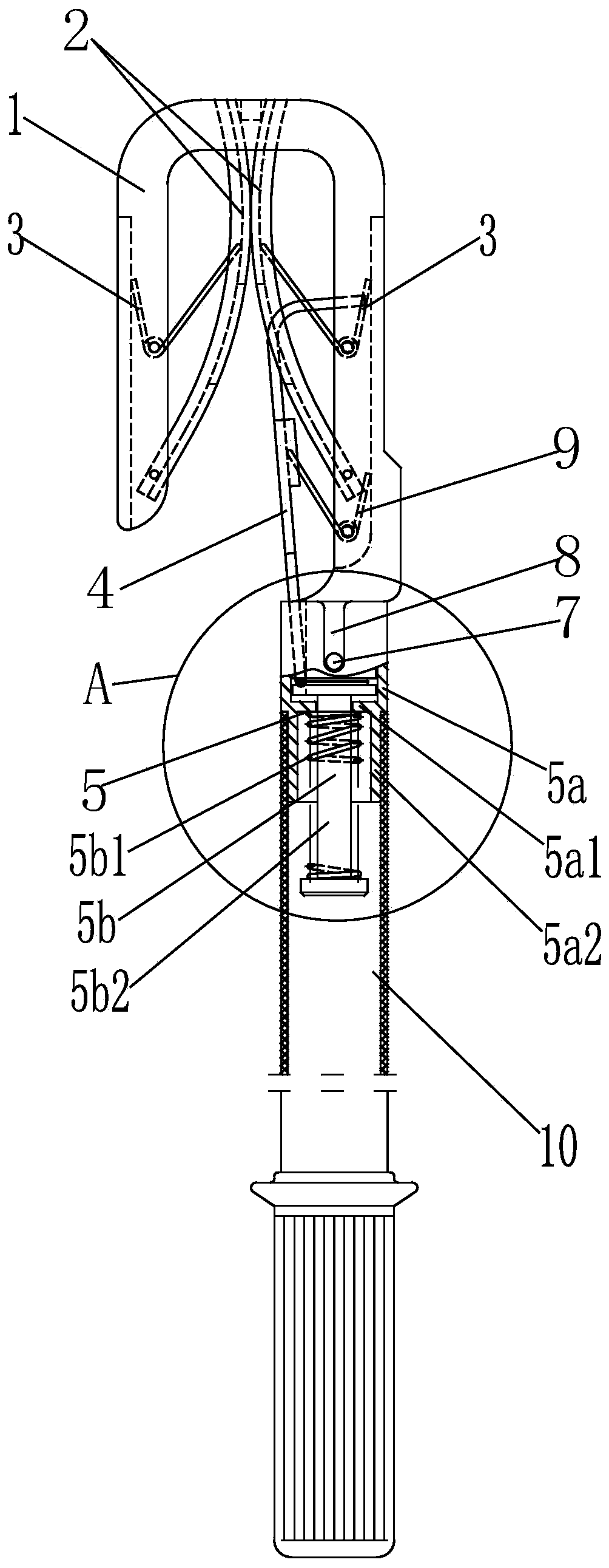 Anti-shedding earthing wire clamp for power transmission line