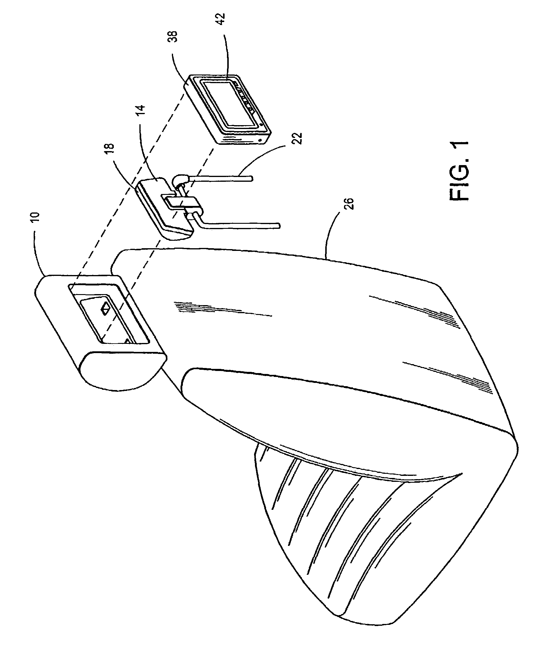 Headrest mounted video display