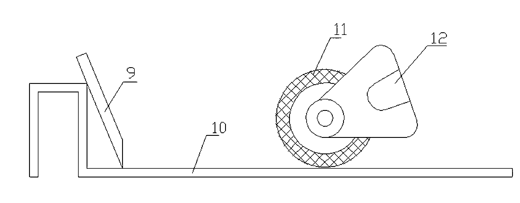 Diode color ring roll printing device and roll printing method