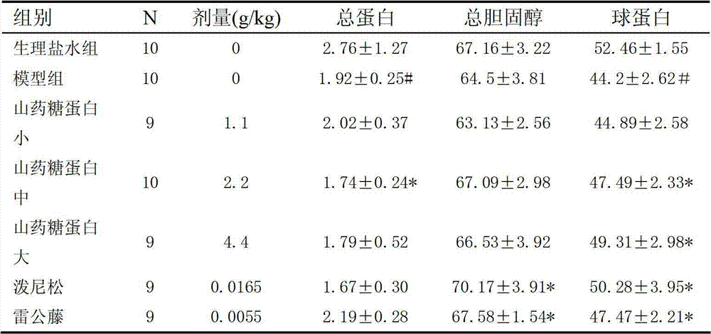 Application of Chinese yarn glycoprotein in preparation of medicament for treating nephritis and renal hypertension