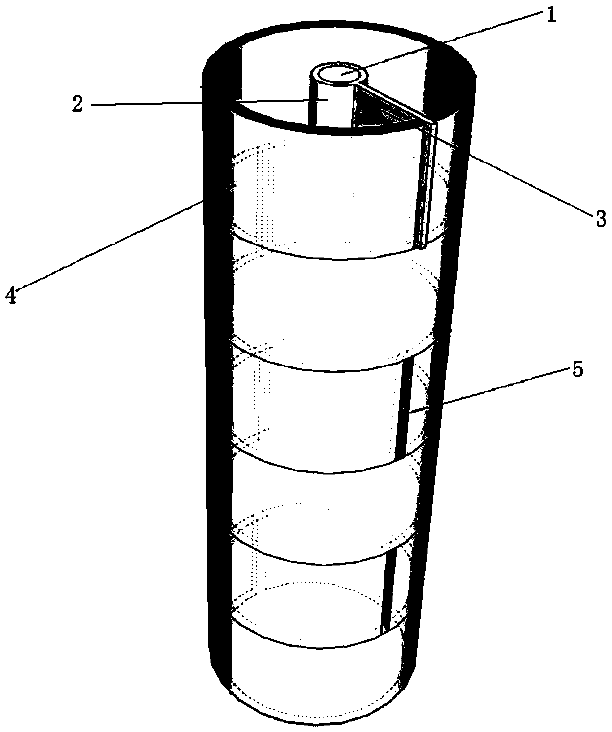 Self-sinking circular foundation pit excavation simulation device