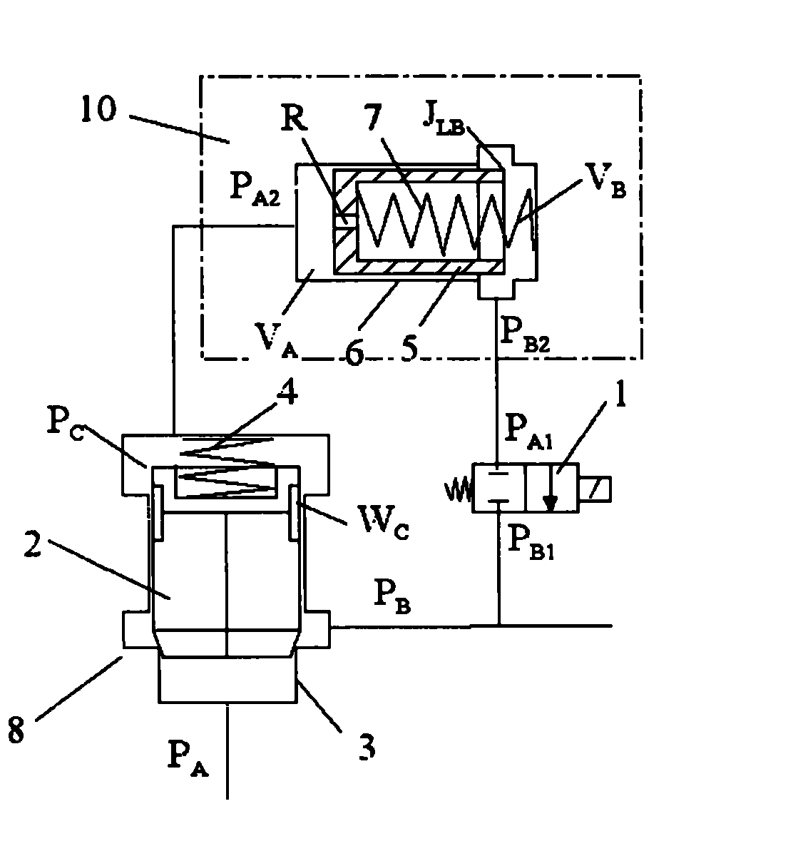 Digitally controlled leading type proportional flow valve