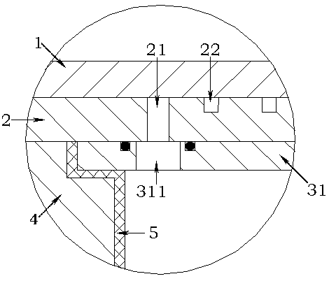 Radial rigidity adjusting method and structure for liquid rubber composite joints