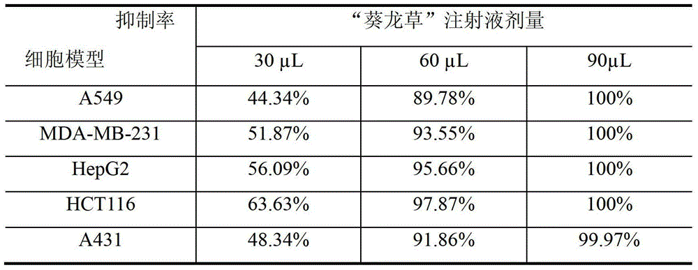 Traditional Chinese medicine composite with anti-tumor effect and preparation method of injection of same