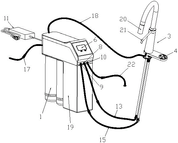 Faucet of electrolyzed water purifier and its control method