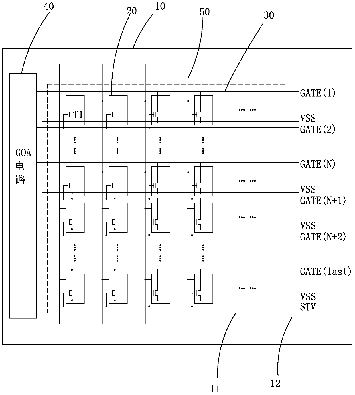 TFT array substrate and display panel