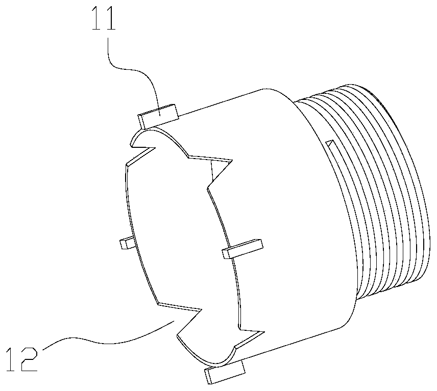 Large-diameter drilling and core taking device and method