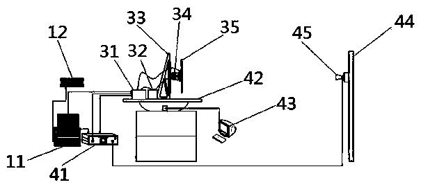 Electrical axis optical calibration system of spaceborne microwave tracking-pointing radar and calibration method thereof