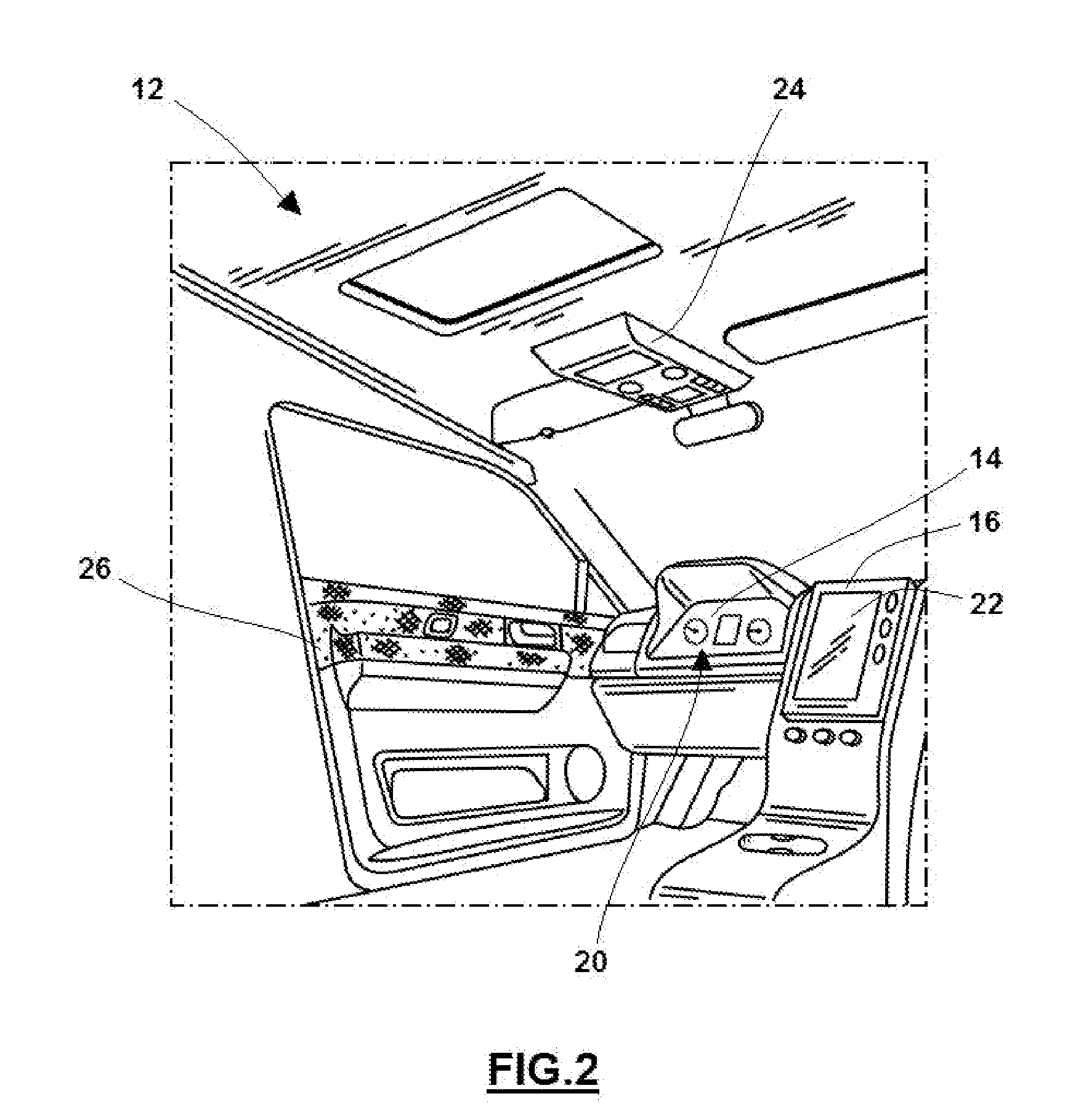 System for illuminating a vehicle interior trim component