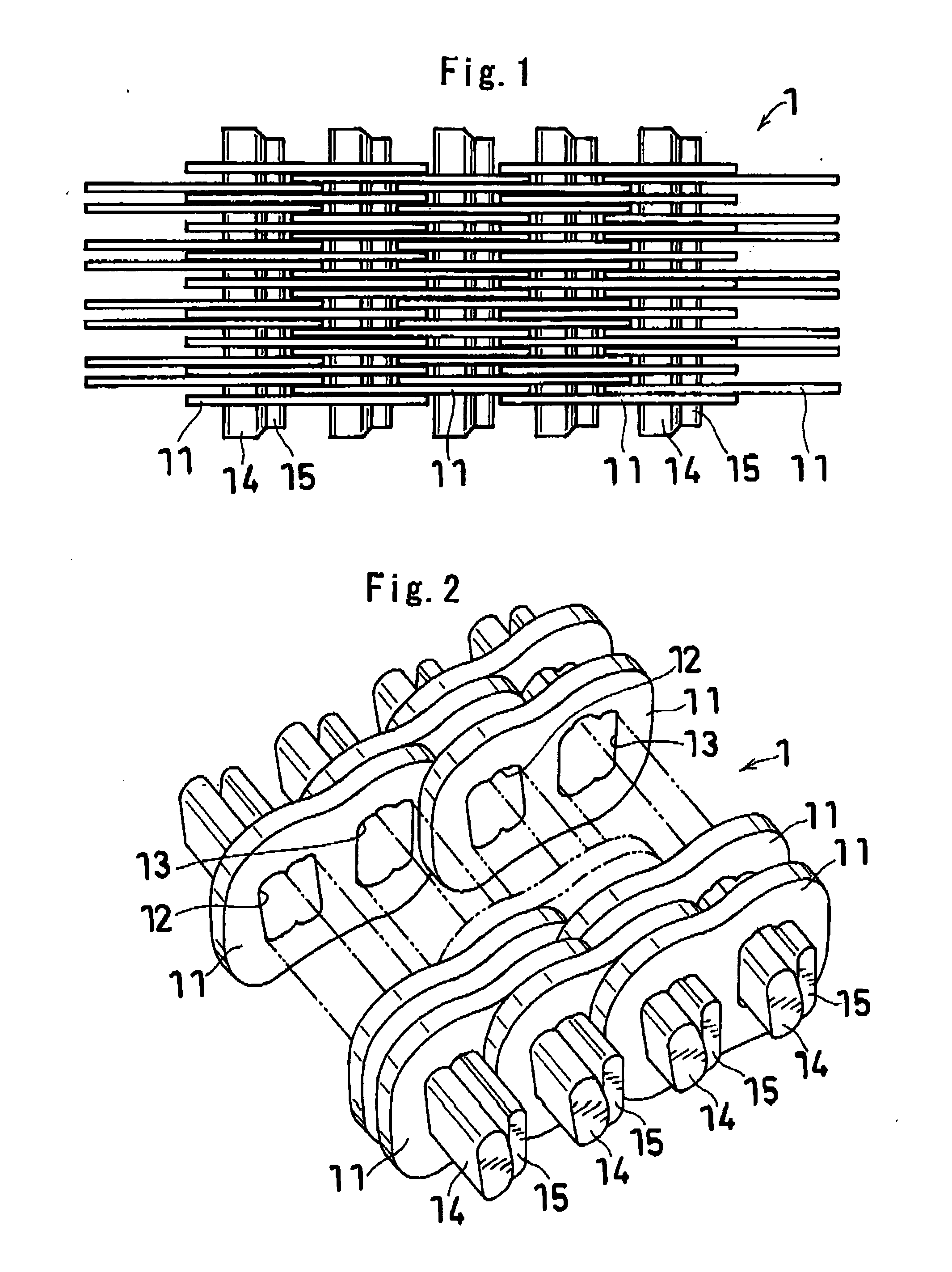 Power transmission chain, power transmission device, and method of producing the chain
