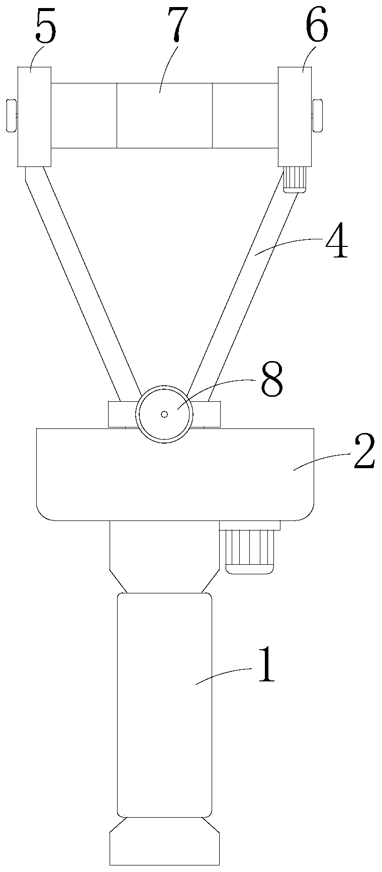 A full-angle iron anti-theft window frosting derusting device