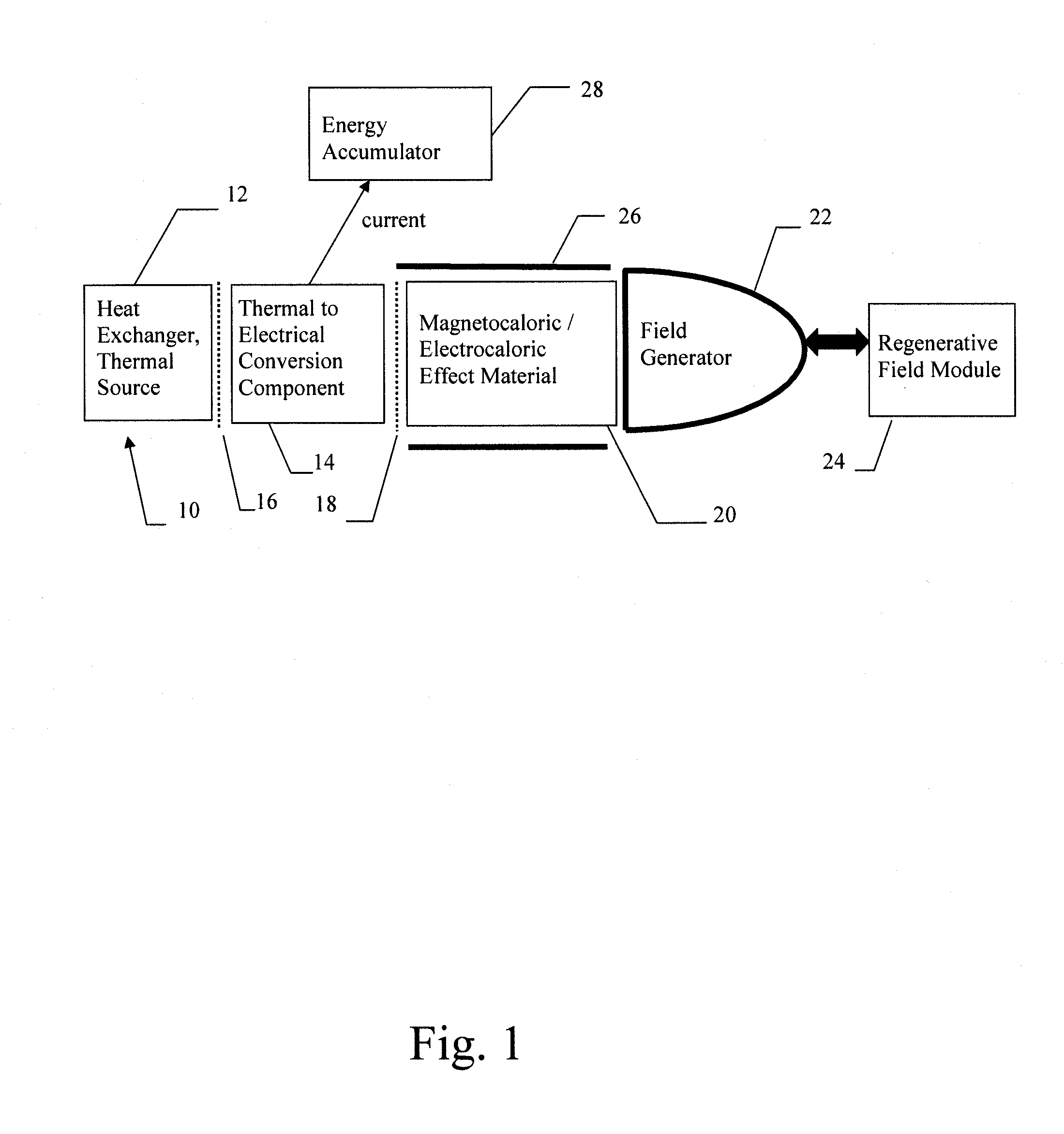 Device and Method for Converting Thermal Energy into Electrical Energy