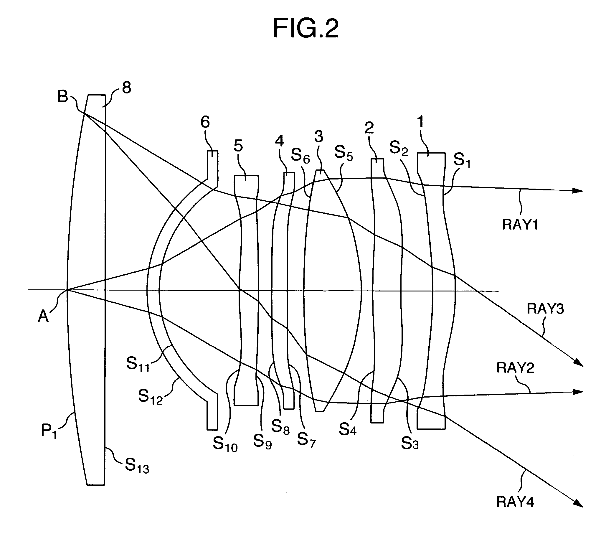 Projection lens apparatus and rear projection type image display apparatus