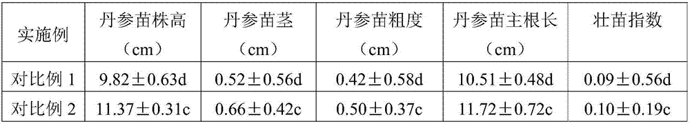 Salvia miltiorrhiza breeding substrate and raw material combination, preparing method and application thereof