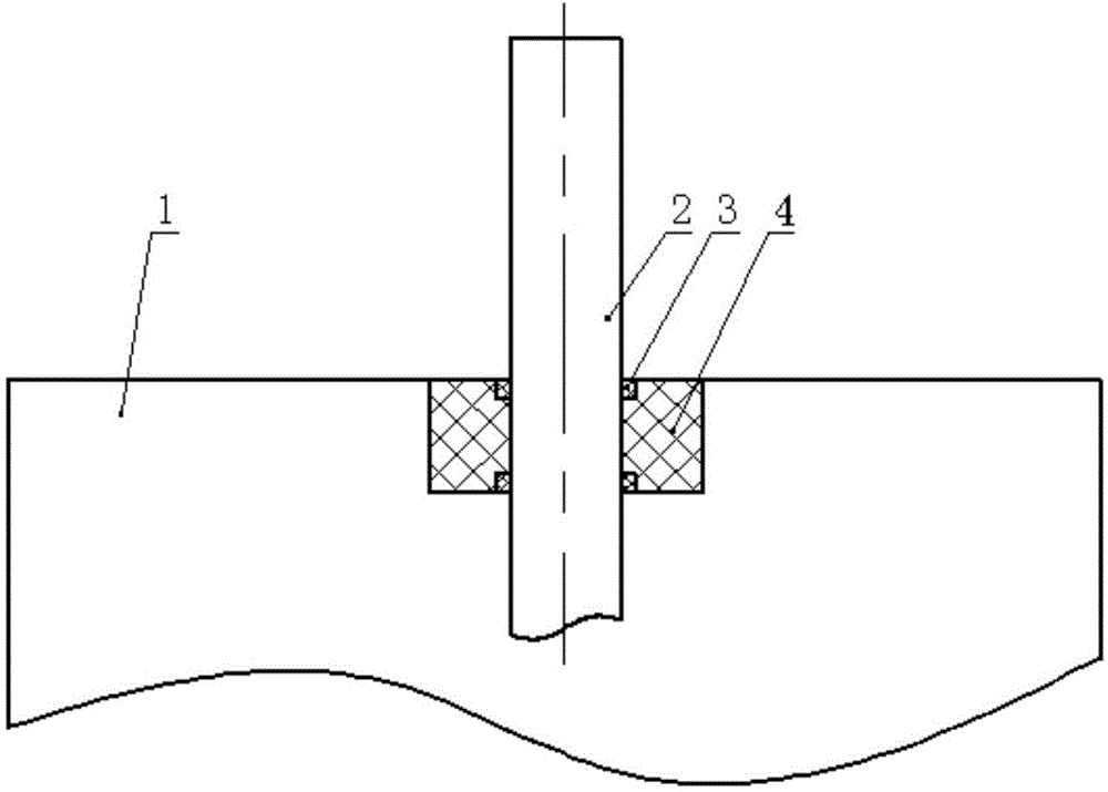 Compressor input shaft sealing structure