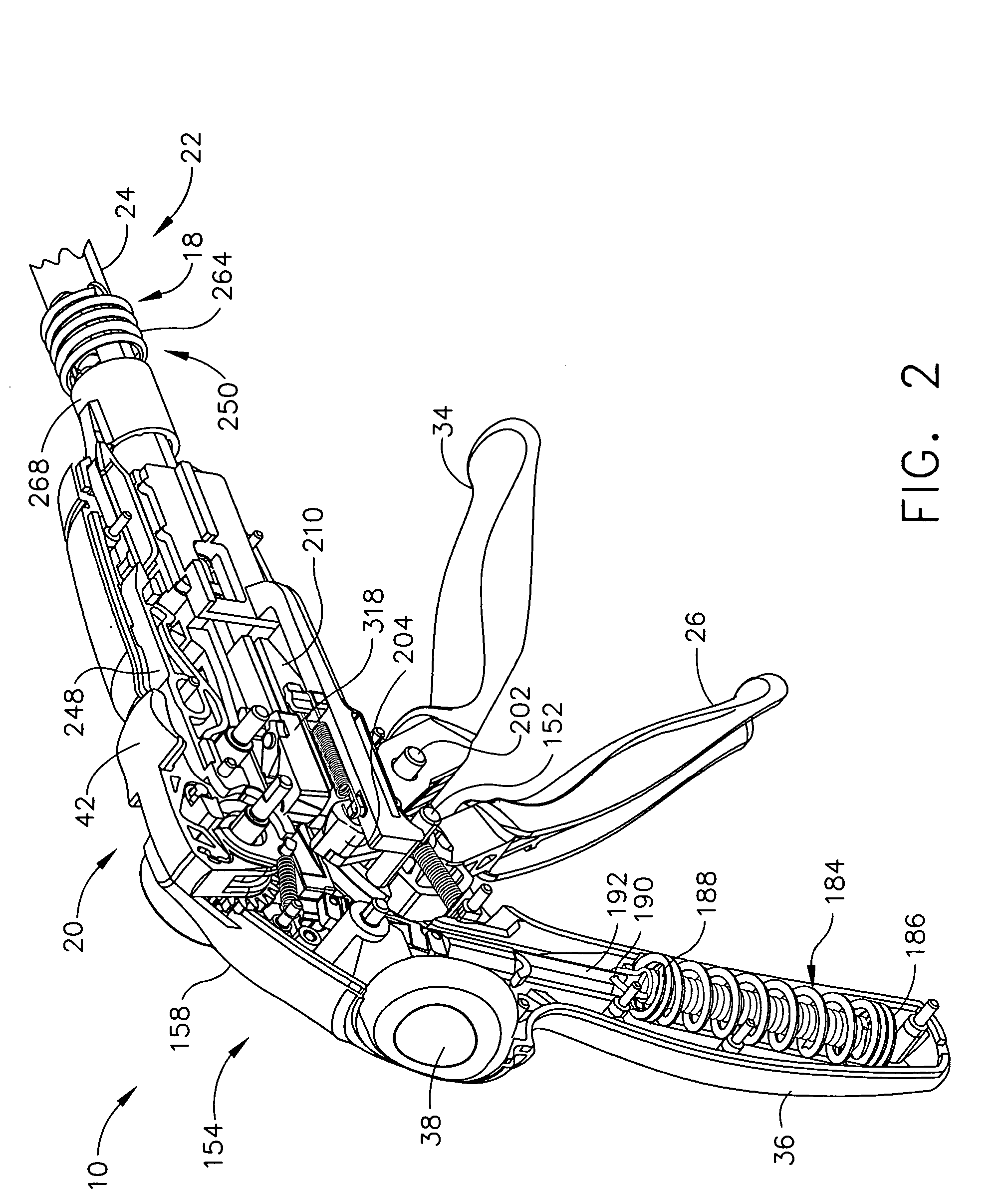 Surgical instrument incorporating EAP blocking lockout mechanism