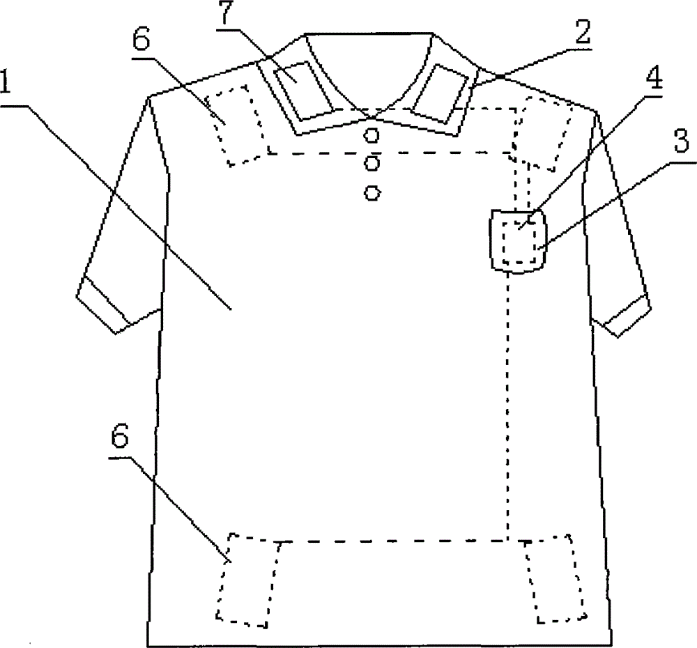 Body-building and health-care type double-layered fabric clothes