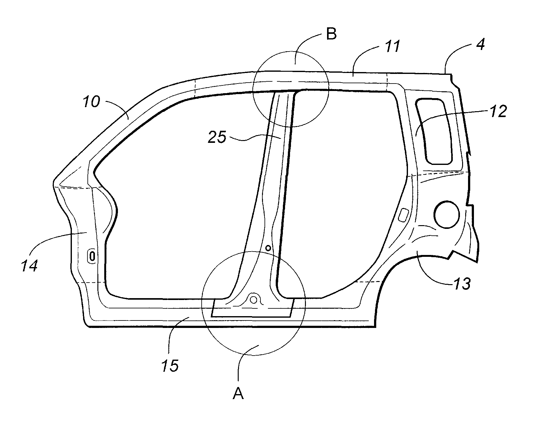 Vehicle body side structure