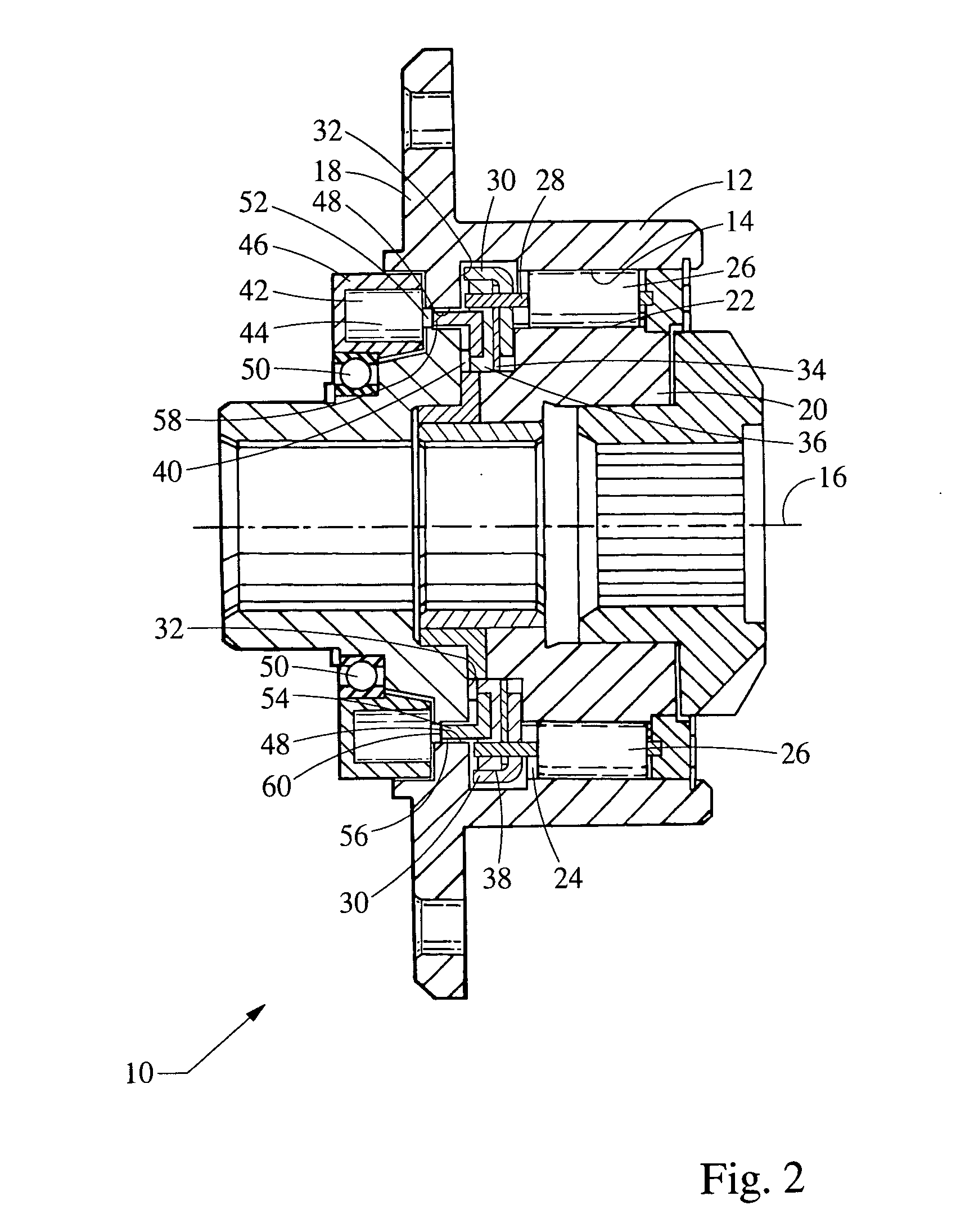 Electronic locking clutch with lock indication device