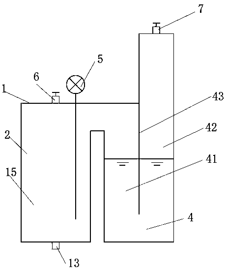 Test device and test method for measuring free expansion volume of high polymer