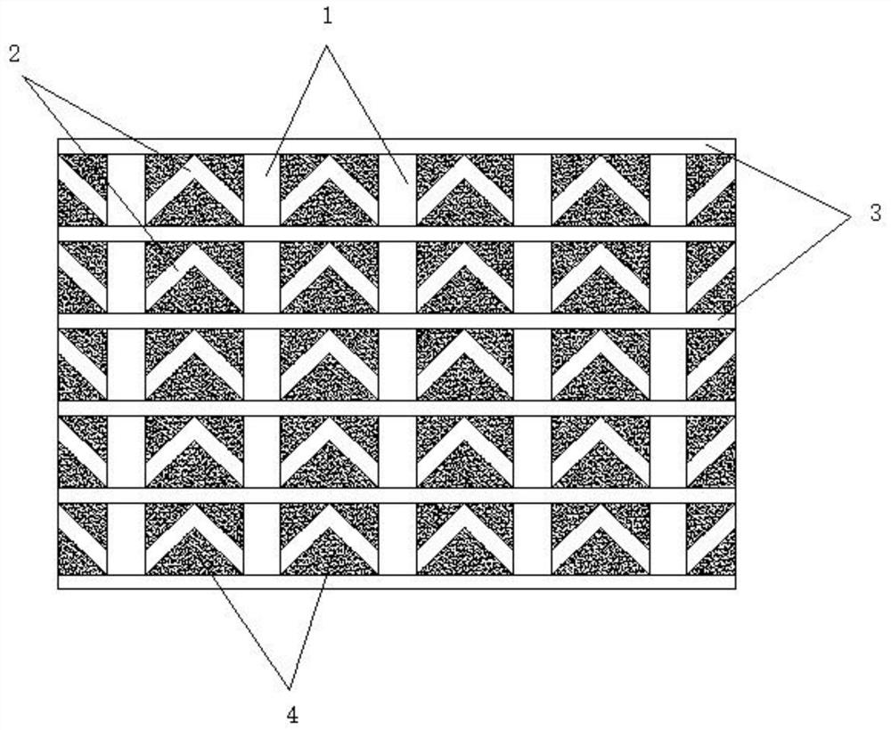 Large-area dredged dredger fill foundation structure and treatment method thereof