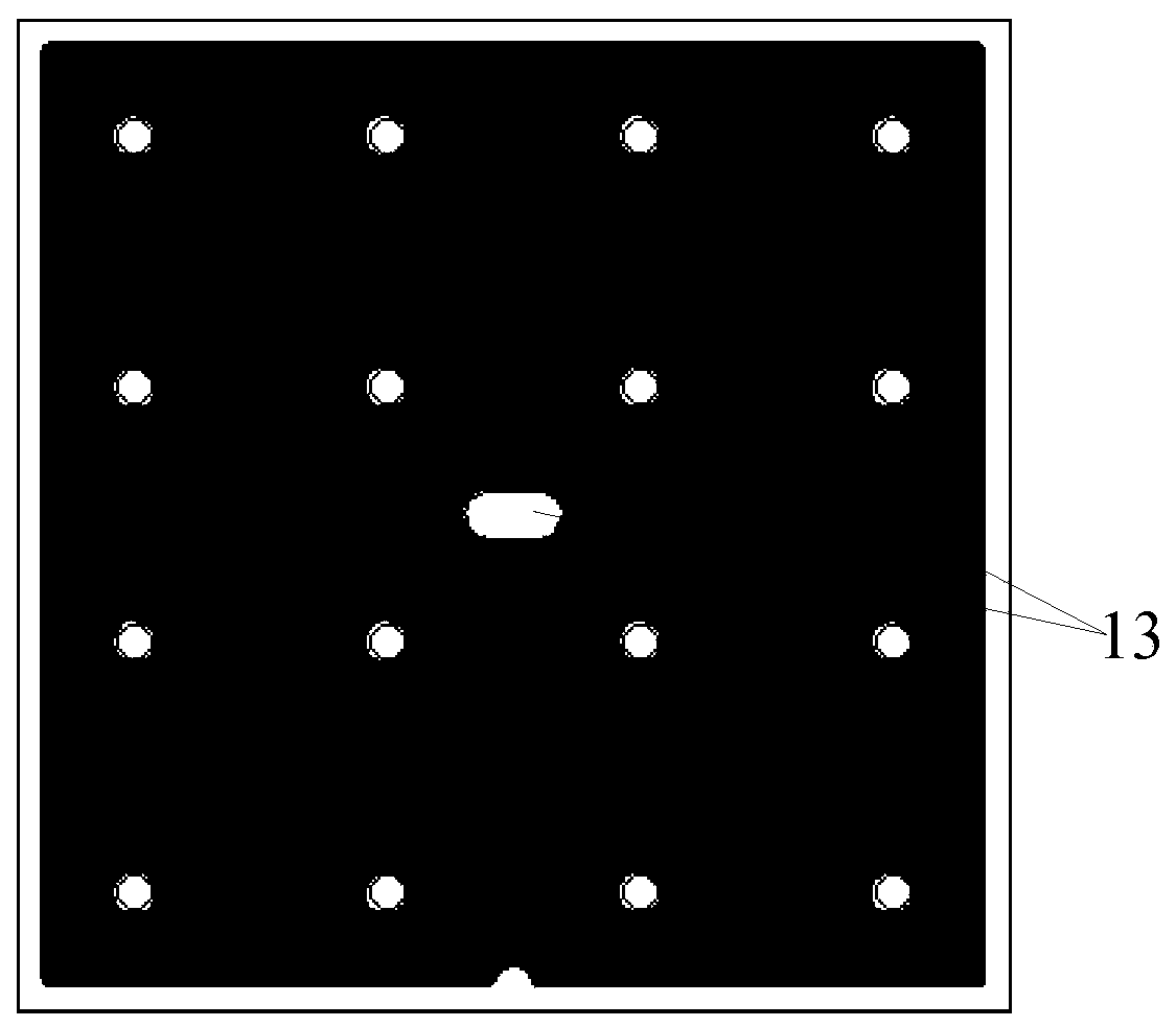 High-power flip LED chip with temperature monitoring function and preparation method thereof