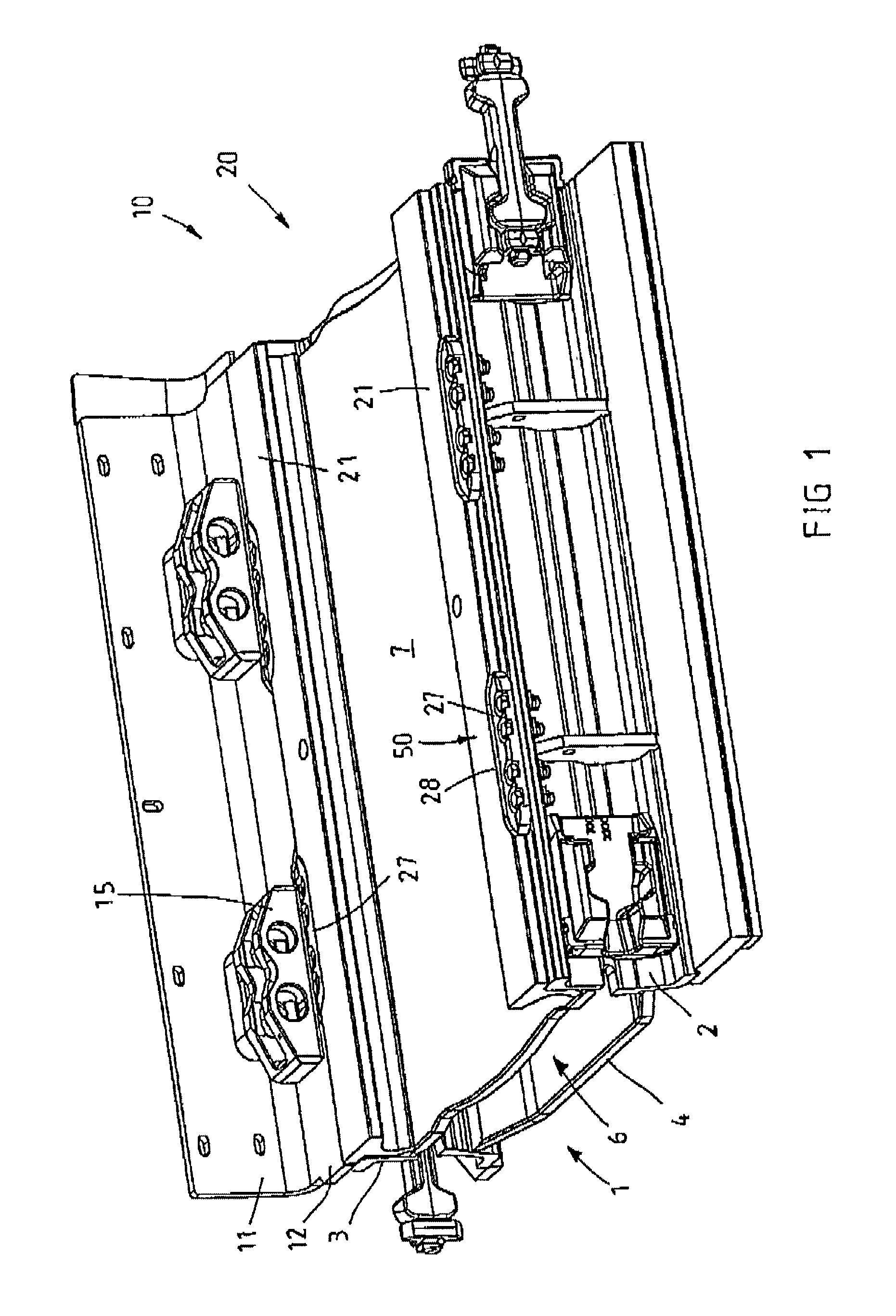 Conveyor pan with changeable trough, and a changeable trough