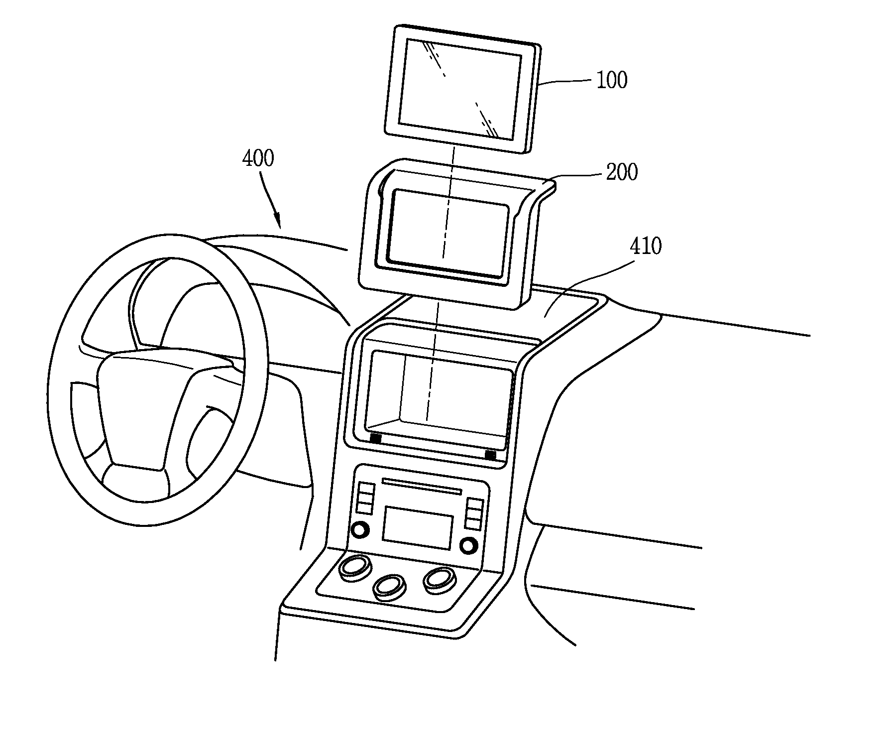 Holding device for mobile terminal