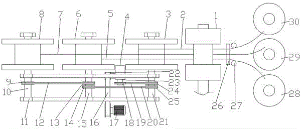 Multi-spool take-up system for flatting mill