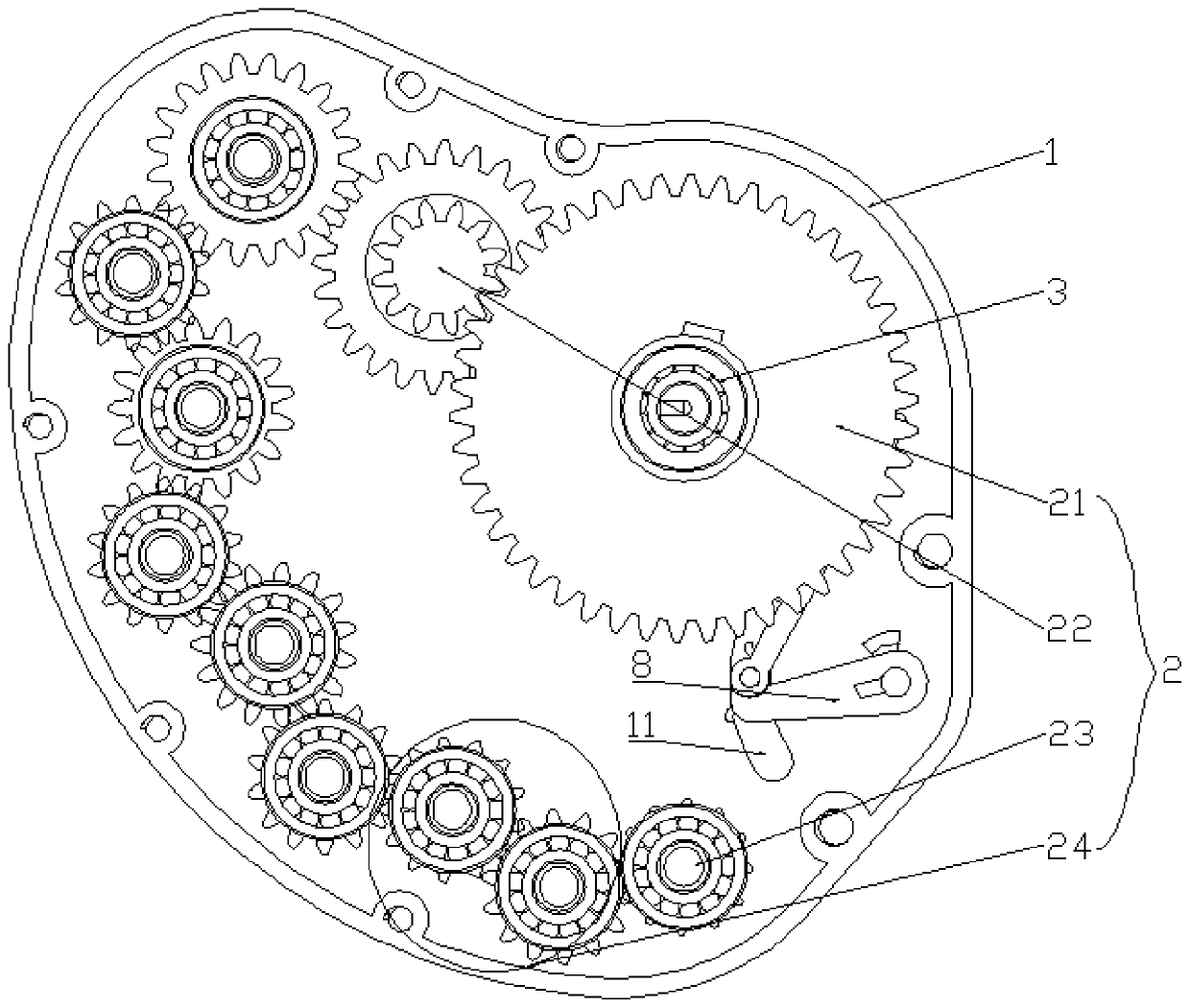 Electric vehicle gearbox