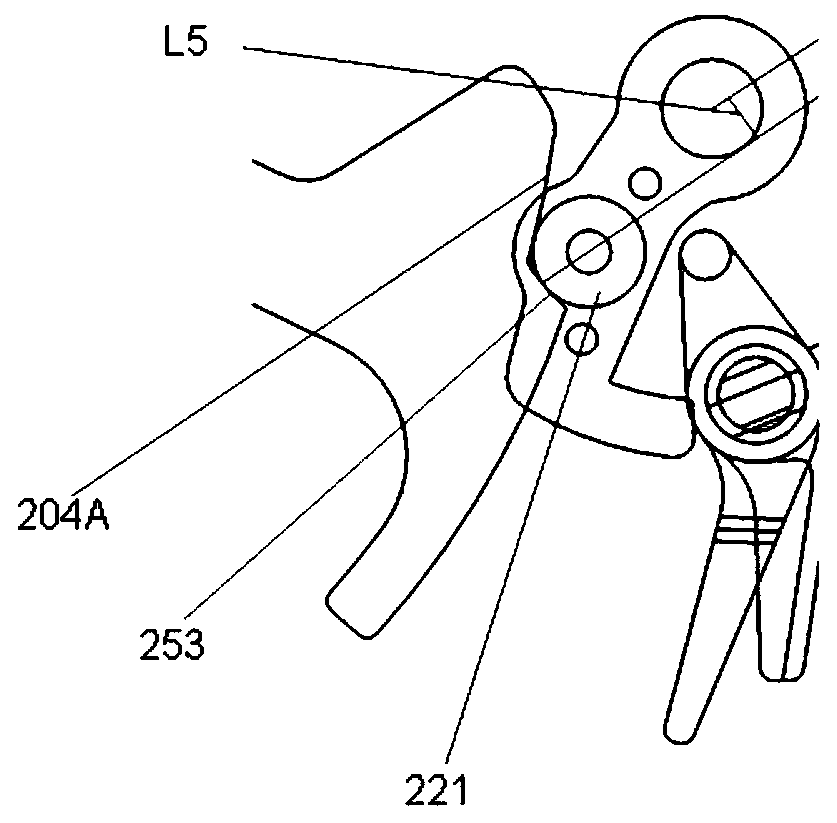 The secondary locking mechanism of the operating mechanism of the circuit breaker