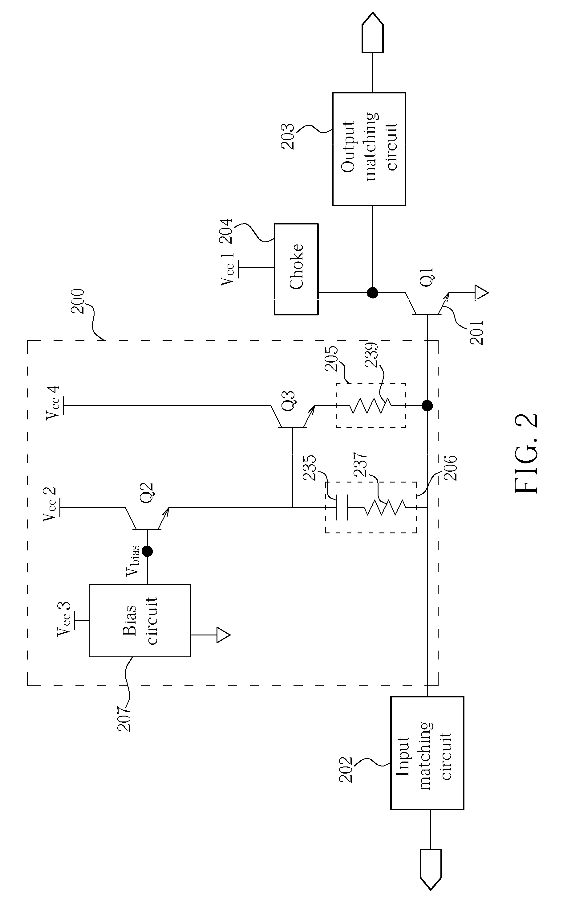 Adaptive bias circuit and system thereof