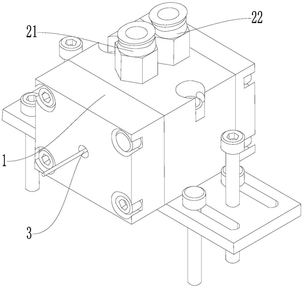 Welding wire air blowing device