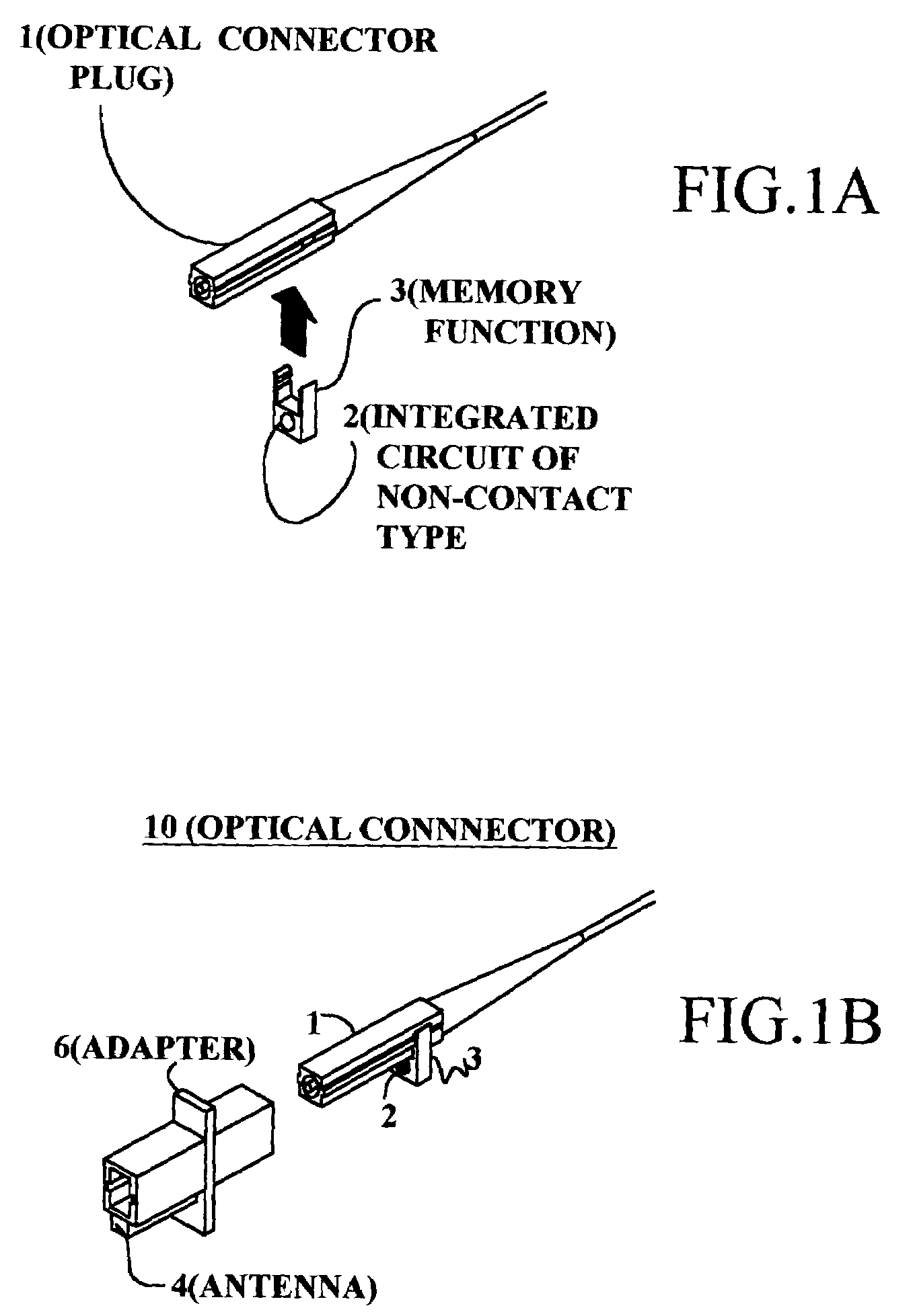 Optical connector with memory function