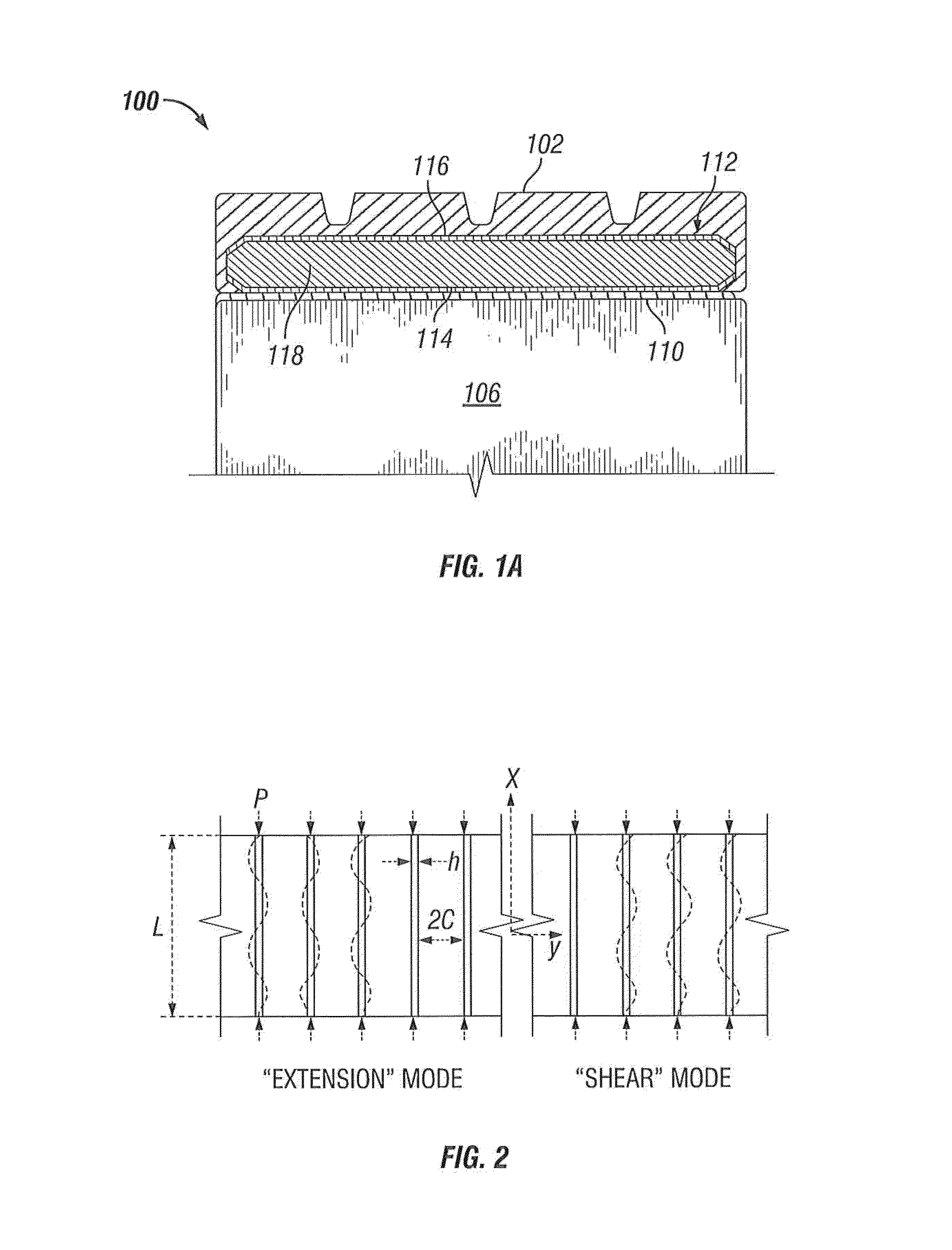 Controlled buckling of a shear band for a tire