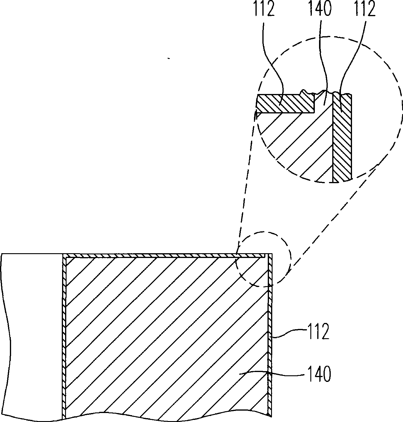 Convex column structure and electronic apparatus housing using the same