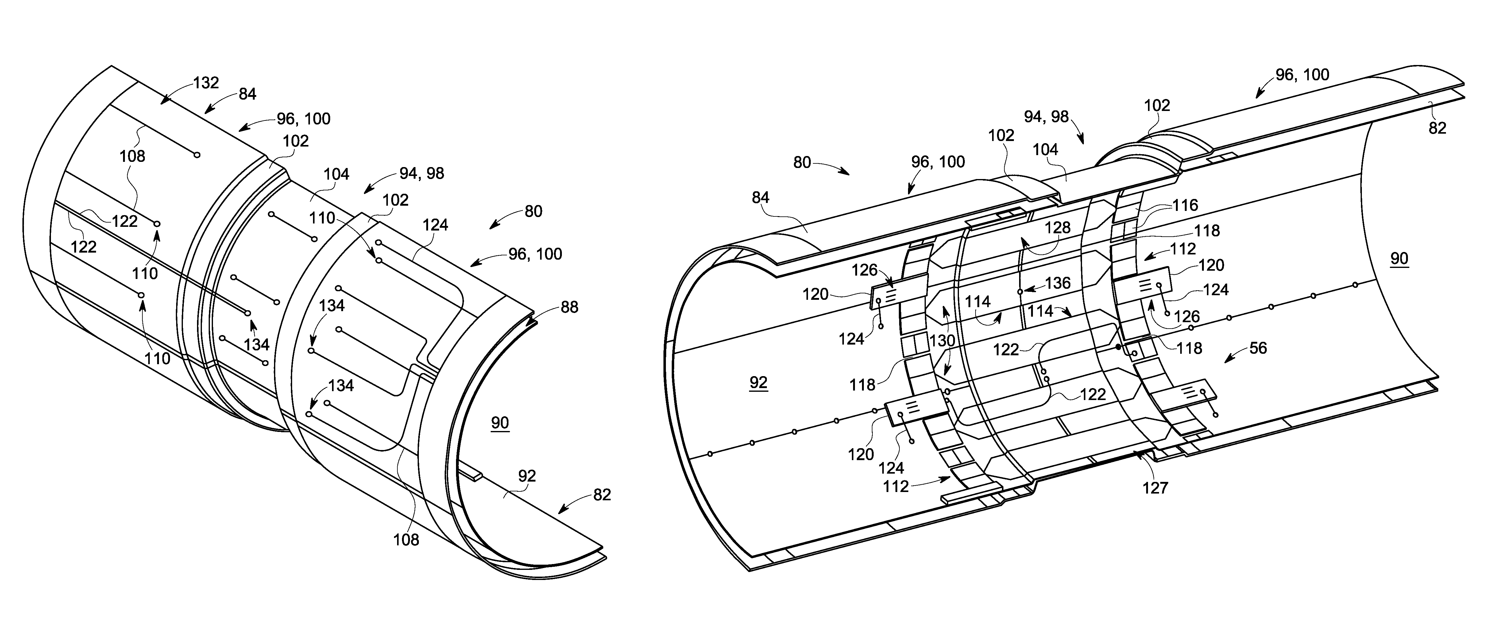 Structured RF coil assembly for MRI scanner