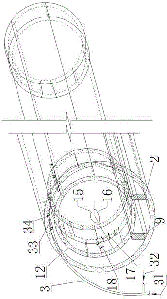 Dismounting method of negative ring duct piece in shield tunneling tunnel