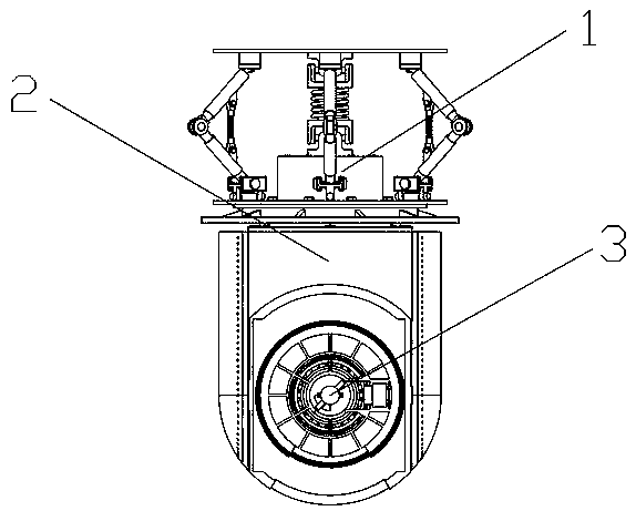 Pendular photoelectric stabilizing device for aerial photography