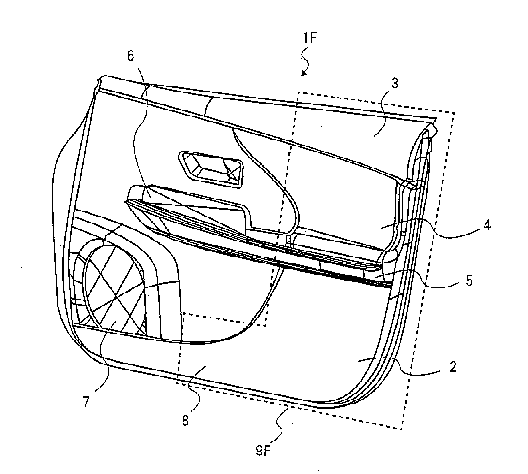 Vehicle door trim panel and method for manufacturing the same