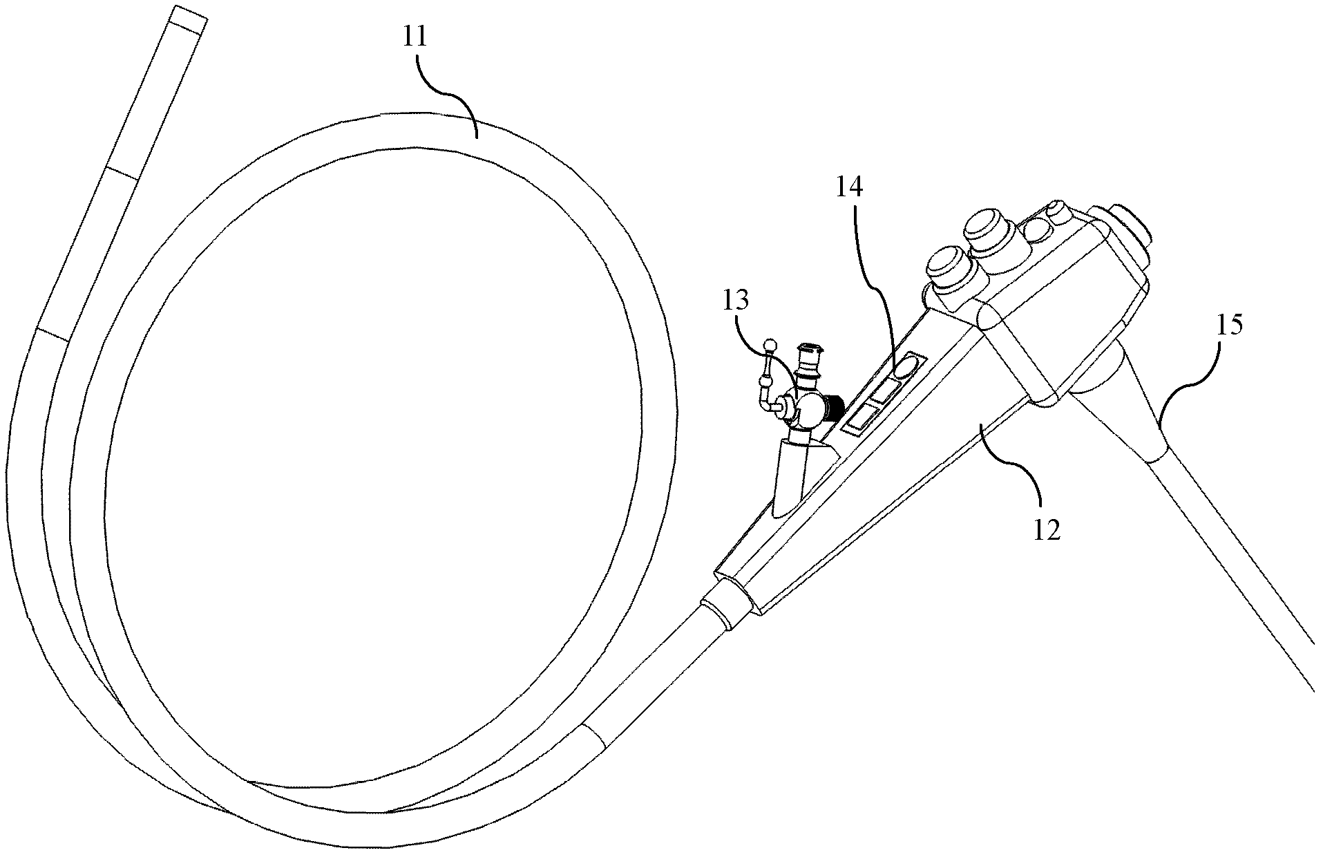 Bronchoscope system with night vision function